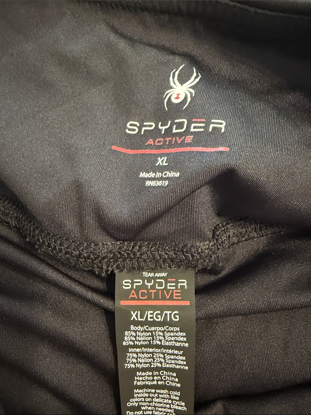 Spyder Black Women's Skort - Athletic Fit size XL brand new inseam 4” waist 36” - Picture 5 of 8